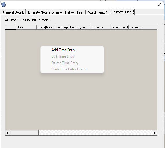 Estimate Time Entries – Bitberry